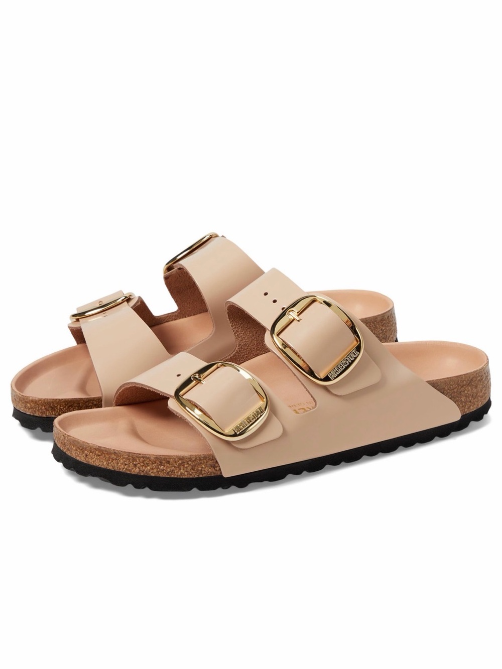 Birkenstock Arizona Big Buckle high shine beige/blush color Women’s size 10